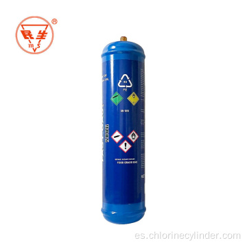 Fabricante de cilindros de gas 580g tanque de óxido nitroso n2o uso médico cilindro de cargador de crema